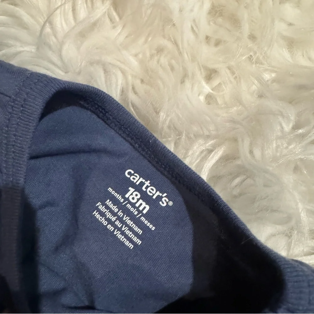 Carter’s Baby Girl 18M Navy Owl‎ Long Sleeve Top 3D Wing NWT